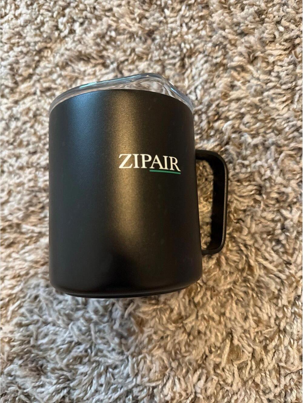 MiiR Black Travel Mug with Lid - Zipair Style